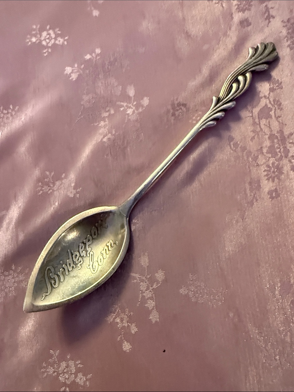 Antique Bridgeport, Connecticut collectible Spoon in Sterling silver